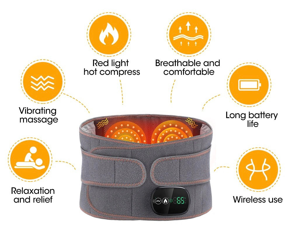 Massage and heating belt