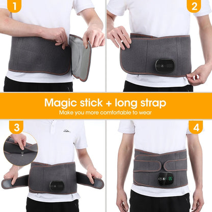 Massage and heating belt